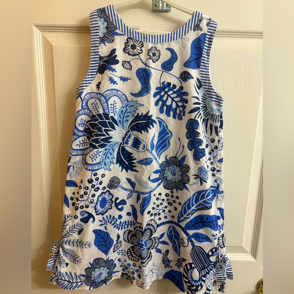 Gretchen Scott Designs Blue and White Floral Dress